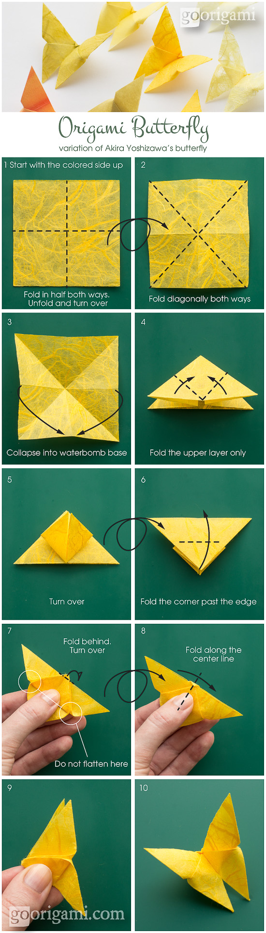 pasos para mariposa en origami
