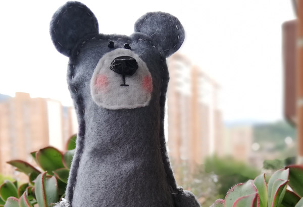Cómo hacer un oso en fieltro