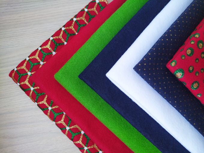 Paño lency americano Kit Navidad - 7 colores